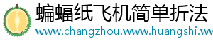 蝙蝠纸飞机简单折法